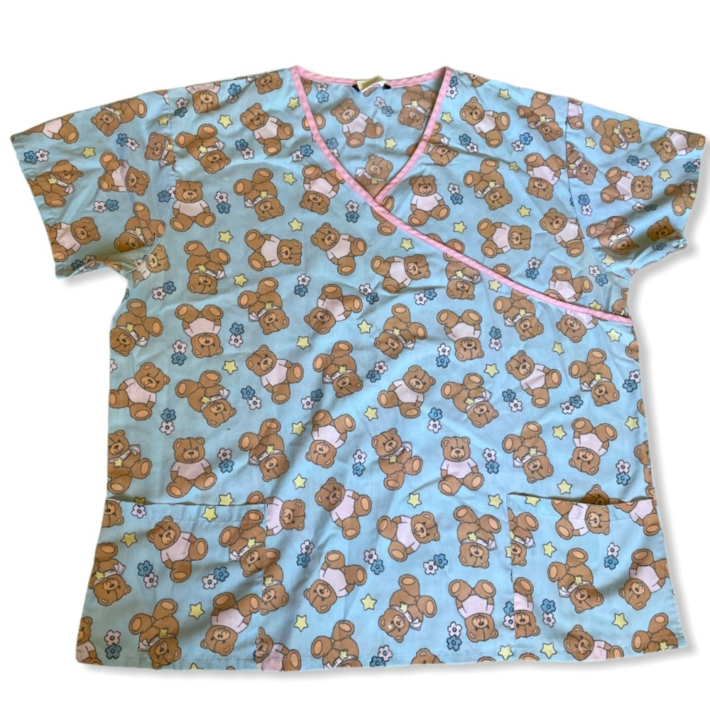 Cocoom Teddy Bear Scrub Top